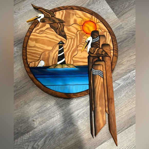 Art | Coastal Paradise Collection Wood Hand Carved Wall Hanging Art ...